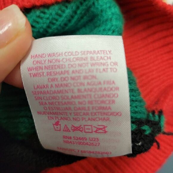 Ugly Christmas Sweater Party Contest Winner Reindeer Sequins Jingle Bells - Picture 11 of 11